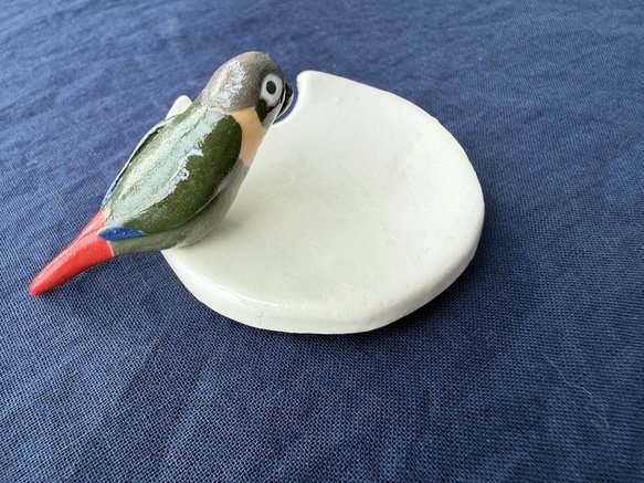 ウロコインコの箸置き(小鳥シリーズ)