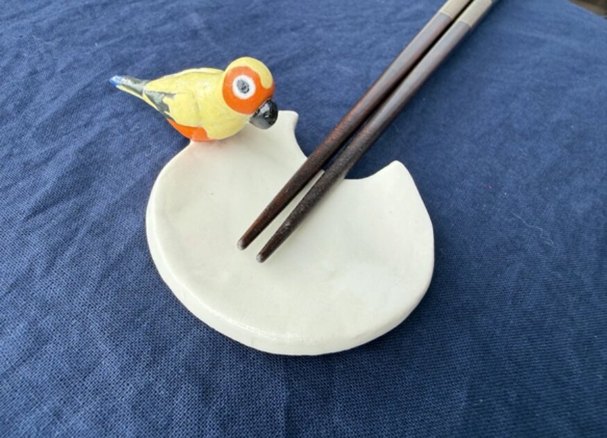 コガネメキシコインコの箸置き