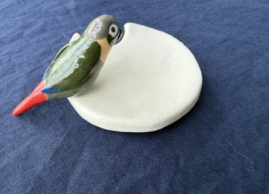 ウロコインコの箸置き